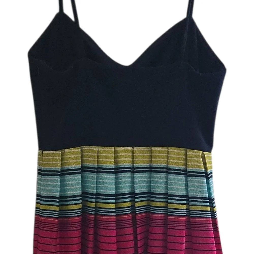 Ann Taylor Multicolor Striped Maxi Dress Sz 2